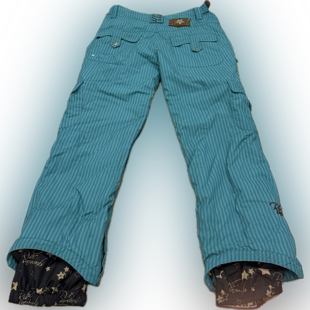 Ride Snowboards Women’s Teal Waterproof Snowboard Pants Size Medium - Picture 2 of 8